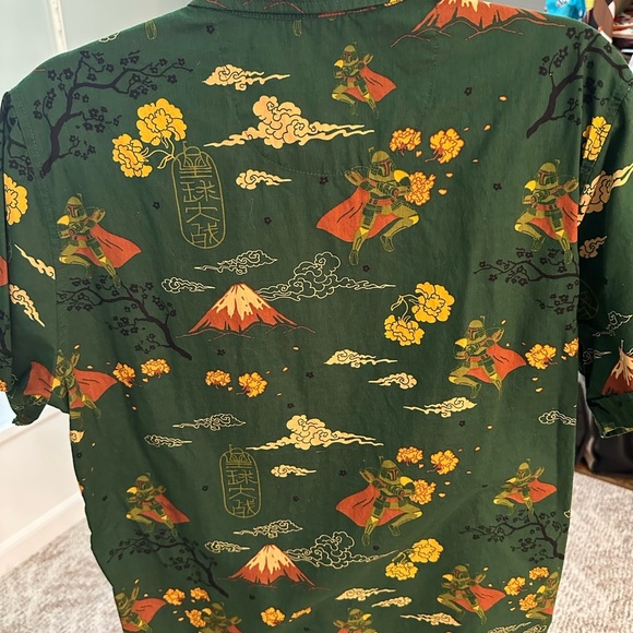 Boba Fett Green Patterned Men's Shirt size Medium. - Picture 5 of 6